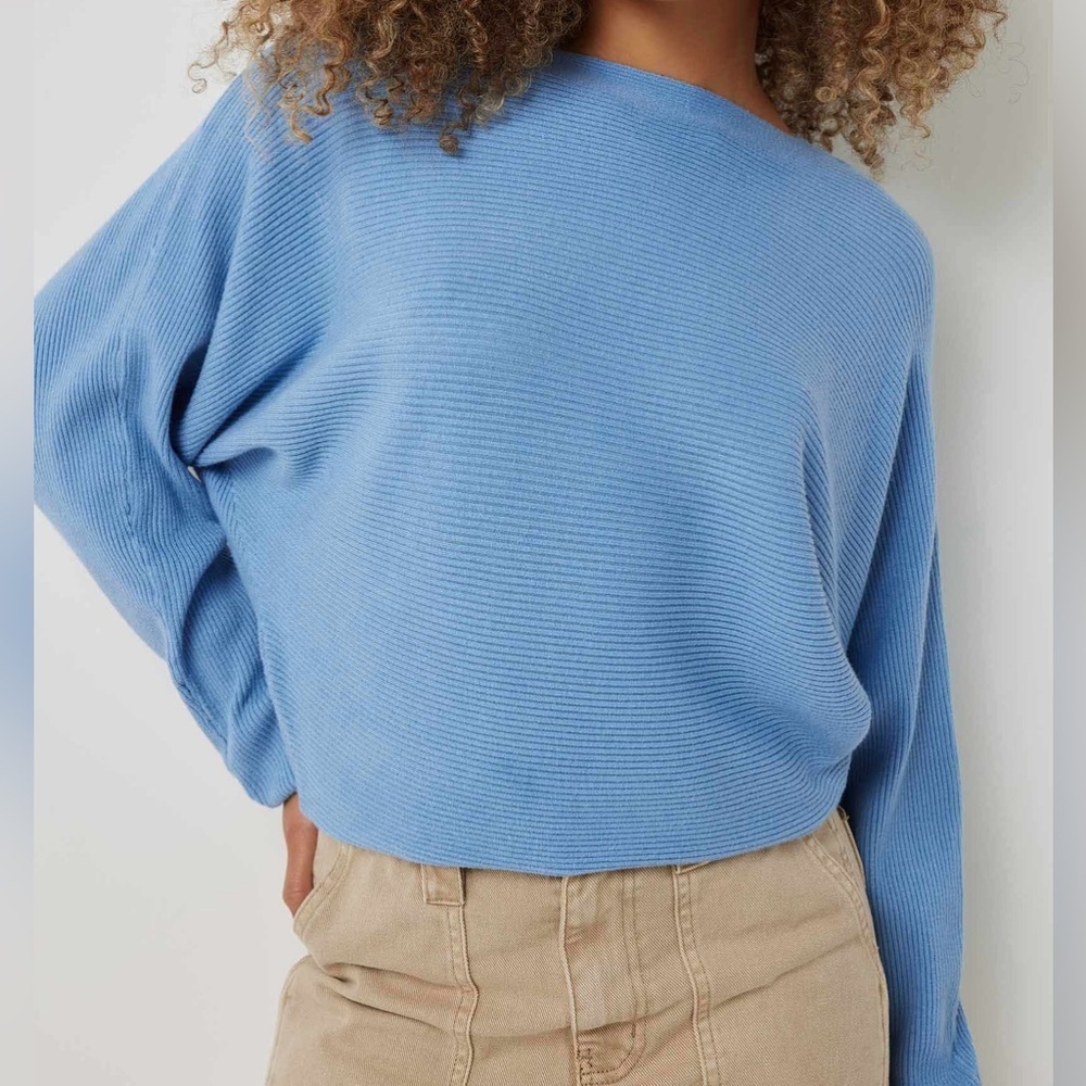 ARDENE light gray Horizontal Ribbed Dolman Sweater size XL NWT - Picture 10 of 13